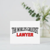 Carte Postale Le plus grand avocat du monde (Debout devant)