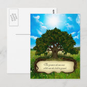 Carte Postale Le plus grand chêne était autrefois un petit noyer (Devant / Derrière)