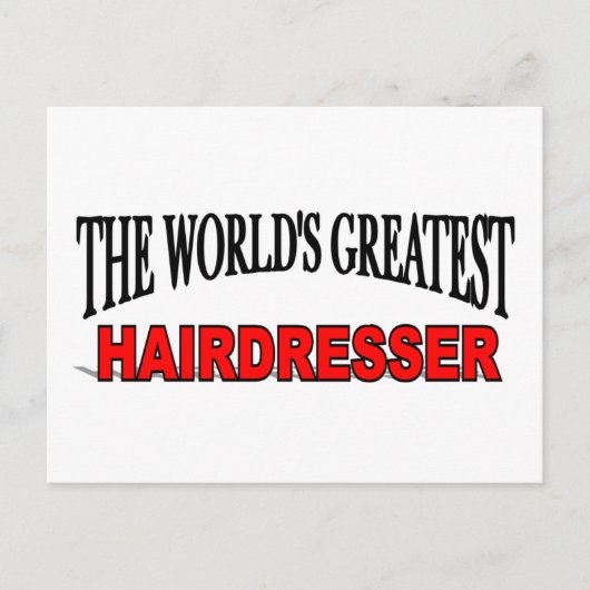 Carte Postale Le plus grand coiffeur du monde (Devant)