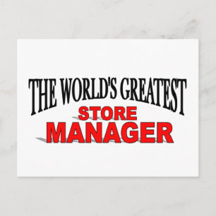 Carte Postale Le plus grand directeur de magasin au monde