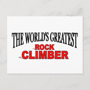 Carte Postale Le plus grand grimpeur de rock du monde