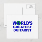 Carte Postale Le plus grand guitariste du monde (Devant / Derrière)