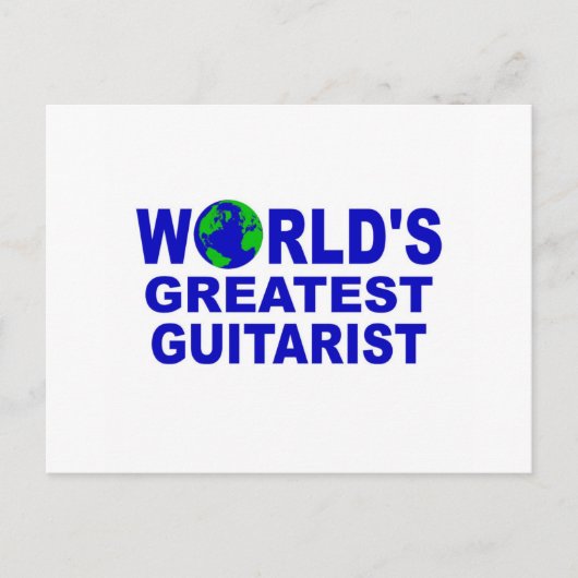 Carte Postale Le plus grand guitariste du monde (Devant)