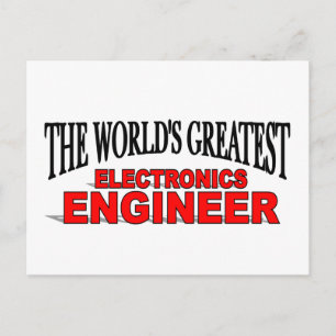 Carte Postale Le plus grand ingénieur électronique au monde