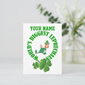 Carte Postale Le plus grand leprechaun du monde (Debout devant)