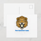 Carte Postale Le plus grand lion (Devant / Derrière)