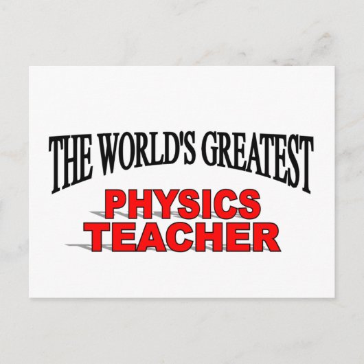 Carte Postale Le plus grand professeur de physique au monde (Devant)