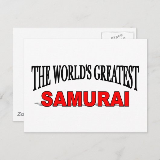 Carte Postale Le plus grand samouraï du monde (Devant / Derrière)