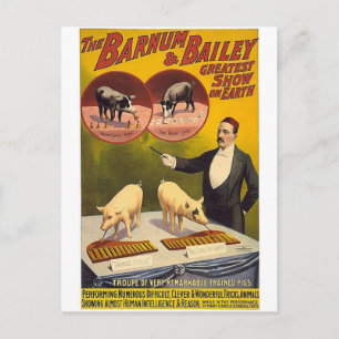 Carte Postale Le plus grand spectacle du Barnum & Bailey sur ter
