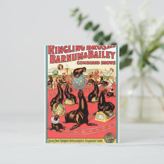 Carte Postale Le Plus Grand Spectacle Sur Terre Théâtre Rétro (Debout devant)