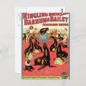 Carte Postale Le Plus Grand Spectacle Sur Terre Théâtre Rétro (Devant / Derrière)