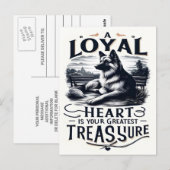 Carte Postale Le plus grand trésor d'un cœur loyal (Devant / Derrière)