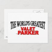 Carte Postale Le plus grand Valet Parker du monde (Devant / Derrière)