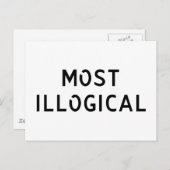 Carte Postale Le plus illogique (Devant / Derrière)