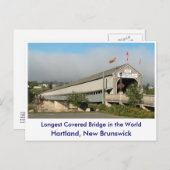 Carte Postale Le plus long pont couvert au monde... (Devant / Derrière)