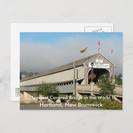 Carte Postale Le plus long pont couvert dans le Worl… (Devant / Derrière)