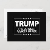 Carte Postale Le plus rapide F—er Upper - Signal anti-Trump — An (Devant / Derrière)