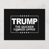 Carte Postale Le plus rapide F—er Upper - Signal anti-Trump — An (Devant)
