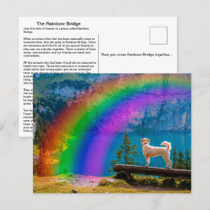 Carte Postale Le Poème du Pont Arc-en-Ciel, En Mémoire d'un Anim