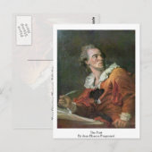 Carte Postale Le Poète De Jean-Honore Fragonard (Devant / Derrière)