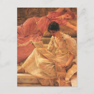 Carte Postale Le poète favori Lawrence Alma-Tadema 1888