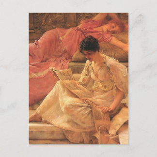 Carte Postale Le poète favori Lawrence Alma-Tadema 1888