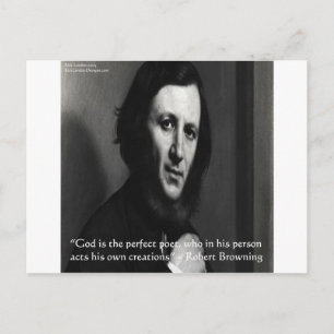 Carte Postale Le poète parfait de Dieu Robert Browning
