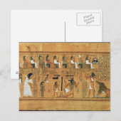 Carte Postale Le poids du coeur contre la plume de (Devant / Derrière)