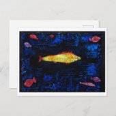 Carte Postale Le poisson rouge, Paul Klee (Devant / Derrière)