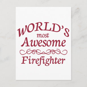 Carte Postale Le pompier le plus génial au monde