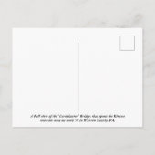 Carte Postale Le pont (Dos)