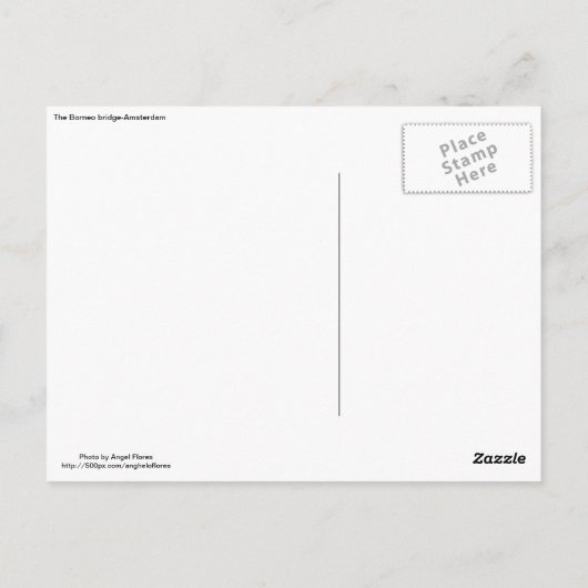 Carte Postale Le pont Bornéo (Dos)