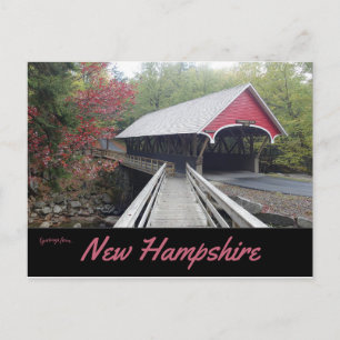Carte Postale Le Pont couvert de Flume New Hampshire