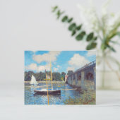 Carte Postale Le pont d'Argenteuil par Claude Monet (Debout devant)
