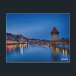 Carte Postale Le pont de la Chapelle à Lucerne<br><div class="desc">Le pont de la Chapelle à Lucerne en Suisse</div>