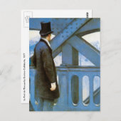 Carte Postale Le Pont de l'Europe par Gustave Caillebotte (Devant / Derrière)