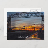 Carte Postale Le pont de levage Duluth Minnesota (Devant / Derrière)