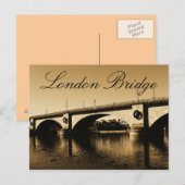 Carte Postale Le pont de Londres (Devant / Derrière)