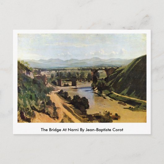 Carte Postale Le Pont De Narni Par Jean-Baptiste Corot (Devant)