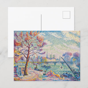 Carte Postale Le Pont Des Arts Paris Paul Signac