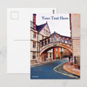 Carte Postale Le Pont des Soupirs - Oxford (Devant / Derrière)