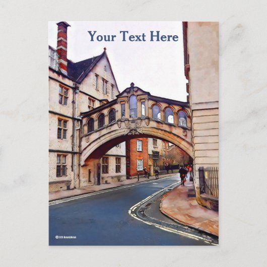 Carte Postale Le Pont des Soupirs - Oxford (Devant)