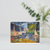 Carte Postale Le pont du Chatou | Maurice de Vlaminck | (Debout devant)