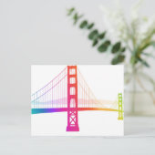 Carte Postale Le pont du Golden Gate | Style arc-en-ciel (Debout devant)