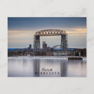 Carte Postale Le pont élévateur aérien du Minnesota et son refle