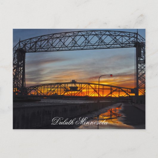 Carte Postale Le pont élévateur Duluth Minnesota (Devant)