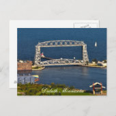 Carte Postale Le pont élévateur Duluth Minnesota (Devant / Derrière)