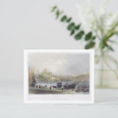 Carte Postale Le pont flottant, Istanbul, gravé par J.C. Be (Debout devant)