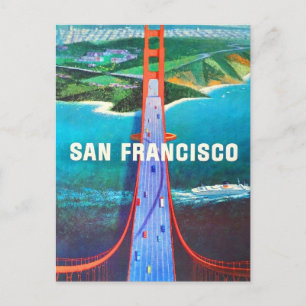 Carte Postale Le pont Golden Gate de San Francisco