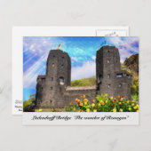 Carte Postale Le pont Ludendorff reste à Erpel, Remagen (Devant / Derrière)